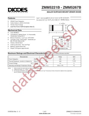 ZMM5240B-7 datasheet  